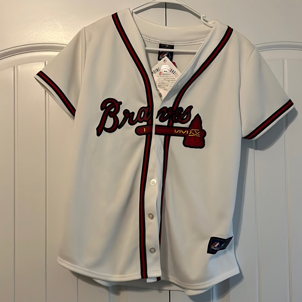 Braves jersey size large New with tags